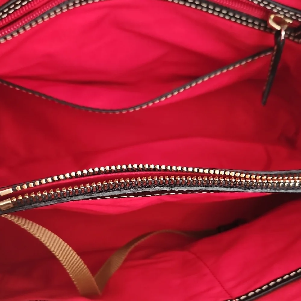 Dooney & Bourke Black Satchel with Polished Leather - Picture 4 of 5